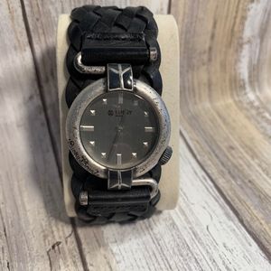 Lucky Brand Watch with Black Leather Band